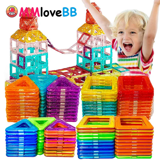 Blocs de Construction magnétiques de grande et Mini taille, jouets de bricolage pour enfants, ensemble de Construction de styliste, cadeaux pour enfants