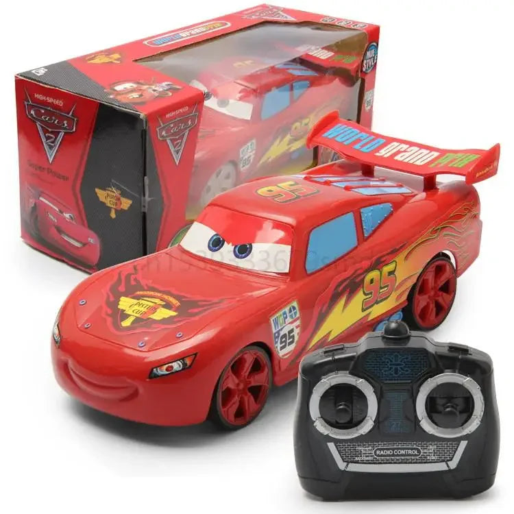 Voiture télécommandée électrique Pixar 3 pour enfants, voiture jouet 1:24, simulation à quatre voies, modèle de voiture de course, cadeau pour garçon, nouveau