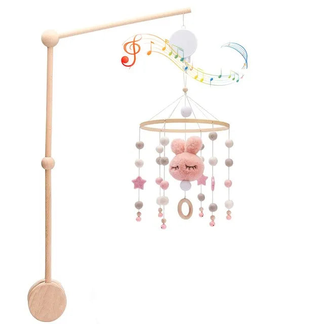 Cloche de lit en bois pour bébé de 0 à 12 mois, hochet, boîte à musique pour nouveau-né, jouets pour garçon