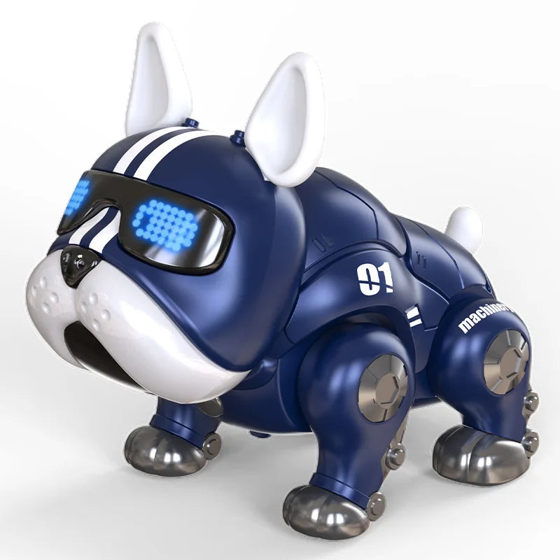 Chien robot électrique pour garçons et filles, animal de compagnie virtuel intelligent pour enfants, robot tactile, marche avec phtalcapteur, coupe violente