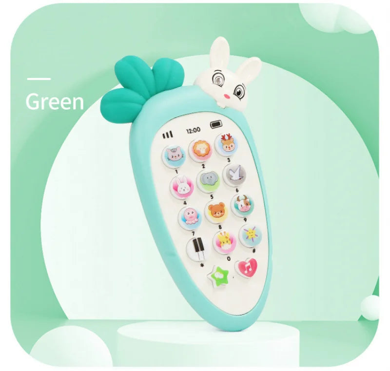 Jouets de téléphone de radis Montessori pour bébé, son de musique, TeWindsor, jouets de puzzle électronique pour enfants, histoire d'apprentissage