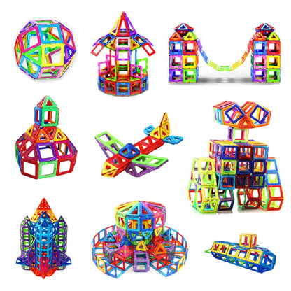 Blocs de Construction magnétiques de grande et Mini taille, jouets de bricolage pour enfants, ensemble de Construction de styliste, cadeaux pour enfants