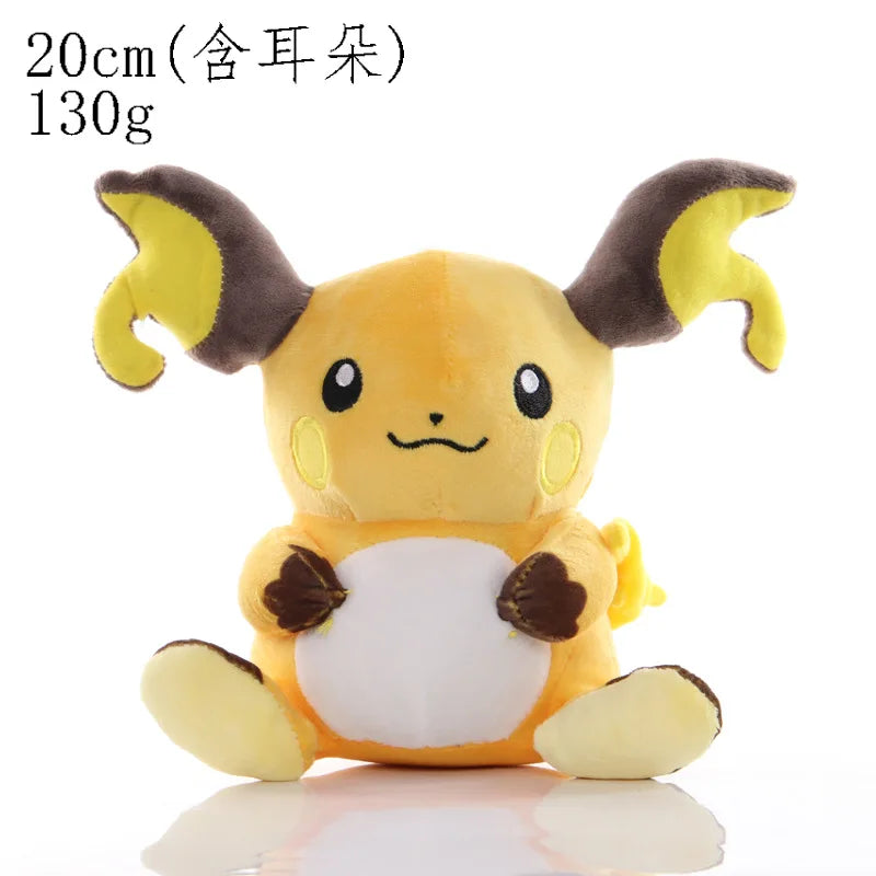 Jouets en peluche Pokemon pour enfants, Pikachu, Raichu, Jenny Turtle, Anime Butter, Kawaii, Anniversaire, Cadeau de Noël, 20cm