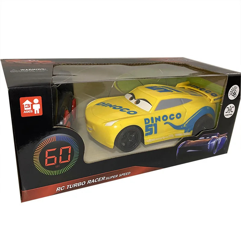 Voiture télécommandée électrique Pixar 3 pour enfants, voiture jouet 1:24, simulation à quatre voies, modèle de voiture de course, cadeau pour garçon, nouveau