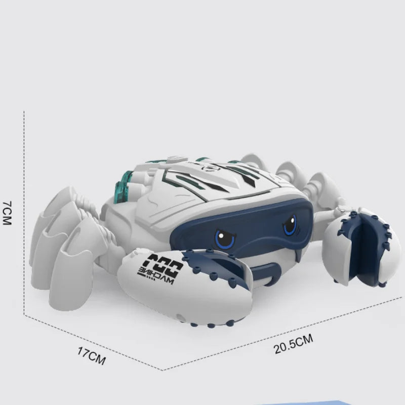 Crabe électrique pour enfants, simulation de pulvérisation, modèle multifonctionnel, évite automatiquement les obstacles, jouets pour garçons, cadeaux pour enfants