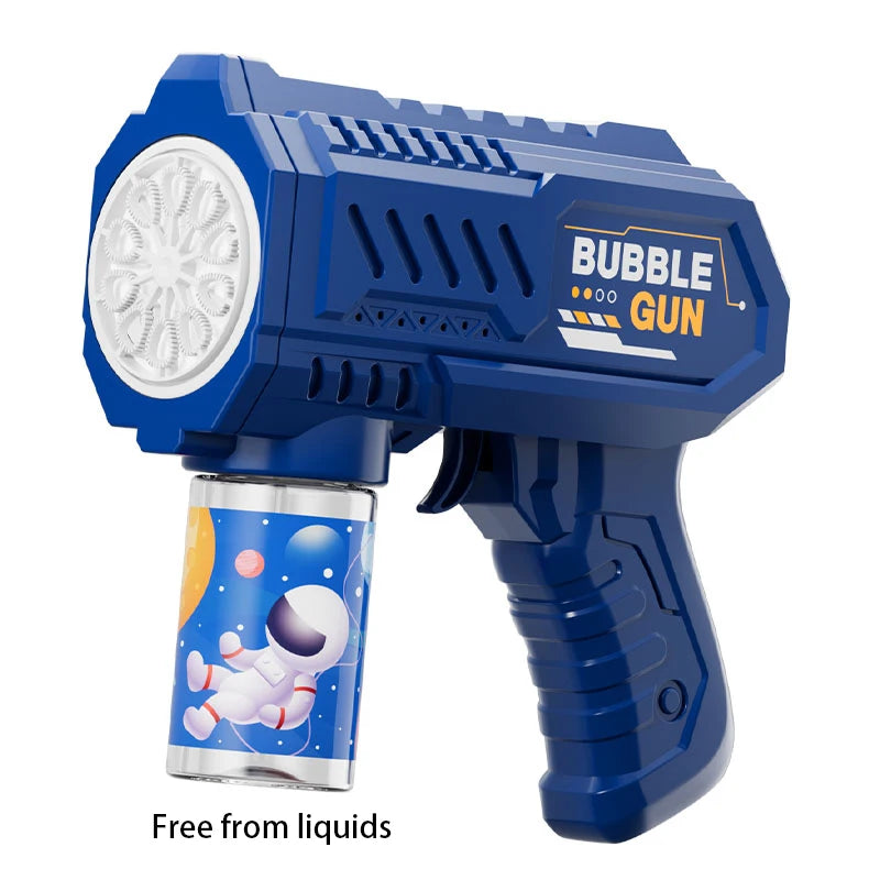 Astronome-Pistolet à bulles électrique pour enfants, moteurs de jouets pour enfants, souffleur automatique Regina avec lumière, jeux de fête en plein air d'été, cadeau pour enfants