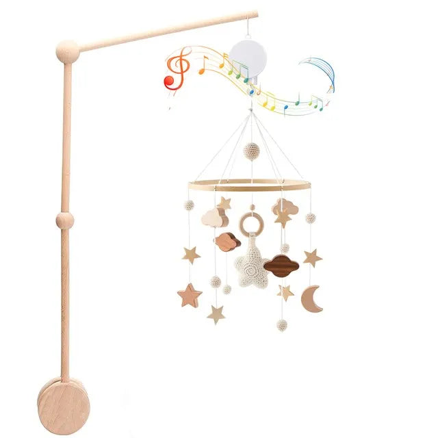 Cloche de lit en bois pour bébé de 0 à 12 mois, hochet, boîte à musique pour nouveau-né, jouets pour garçon