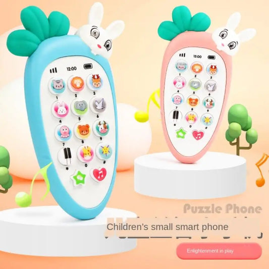 Jouets de téléphone de radis Montessori pour bébé, son de musique, TeWindsor, jouets de puzzle électronique pour enfants, histoire d'apprentissage