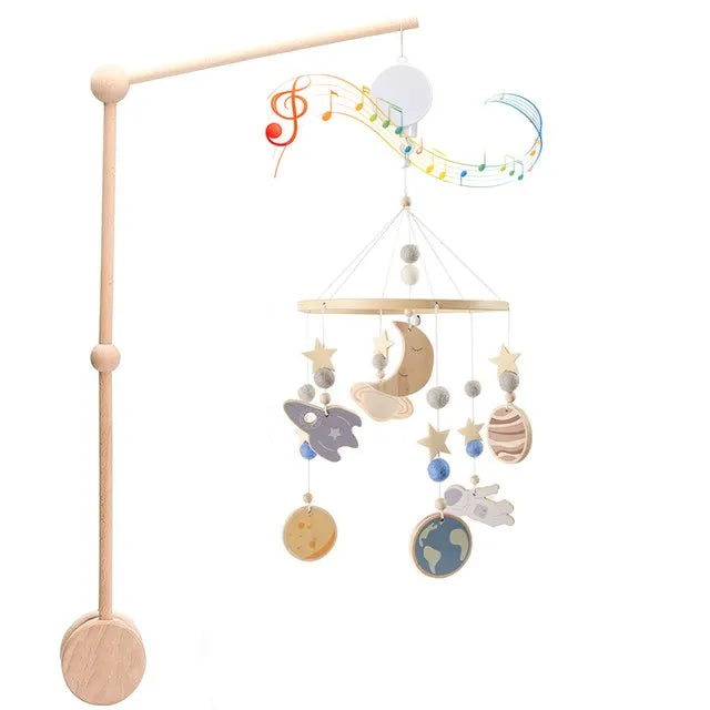 Cloche de lit en bois pour bébé de 0 à 12 mois, hochet, boîte à musique pour nouveau-né, jouets pour garçon