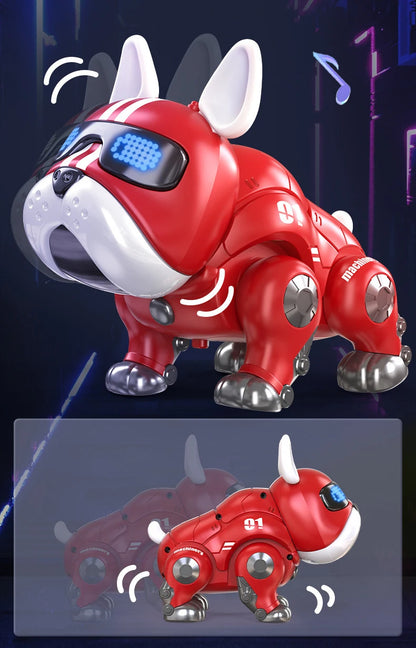 Chien robot électrique pour garçons et filles, animal de compagnie virtuel intelligent pour enfants, robot tactile, marche avec phtalcapteur, coupe violente