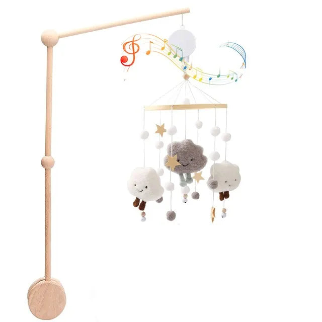 Cloche de lit en bois pour bébé de 0 à 12 mois, hochet, boîte à musique pour nouveau-né, jouets pour garçon