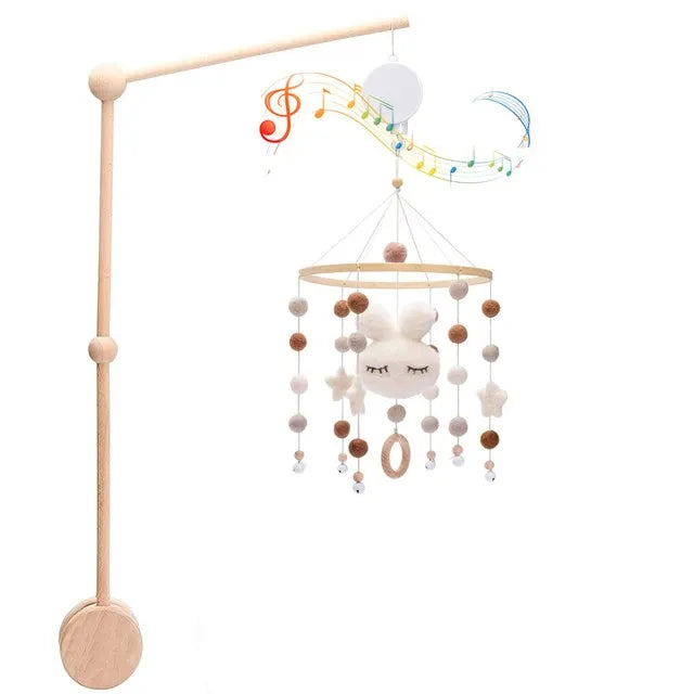 Cloche de lit en bois pour bébé de 0 à 12 mois, hochet, boîte à musique pour nouveau-né, jouets pour garçon