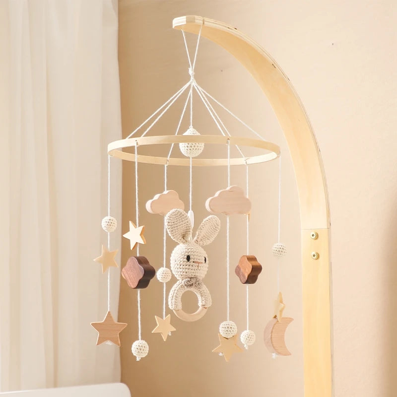 Cloche de lit en bois pour bébé de 0 à 12 mois, hochet, boîte à musique pour nouveau-né, jouets pour garçon