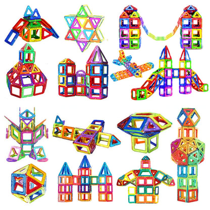 Blocs de Construction magnétiques de grande et Mini taille, jouets de bricolage pour enfants, ensemble de Construction de styliste, cadeaux pour enfants