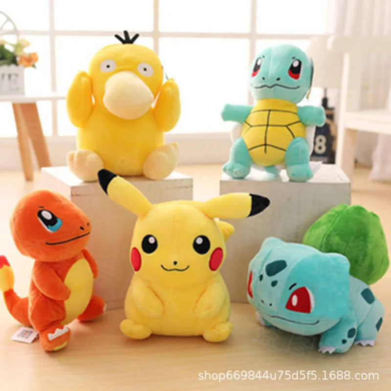 Jouets en peluche Pokemon pour enfants, Pikachu, Raichu, Jenny Turtle, Anime Butter, Kawaii, Anniversaire, Cadeau de Noël, 20cm