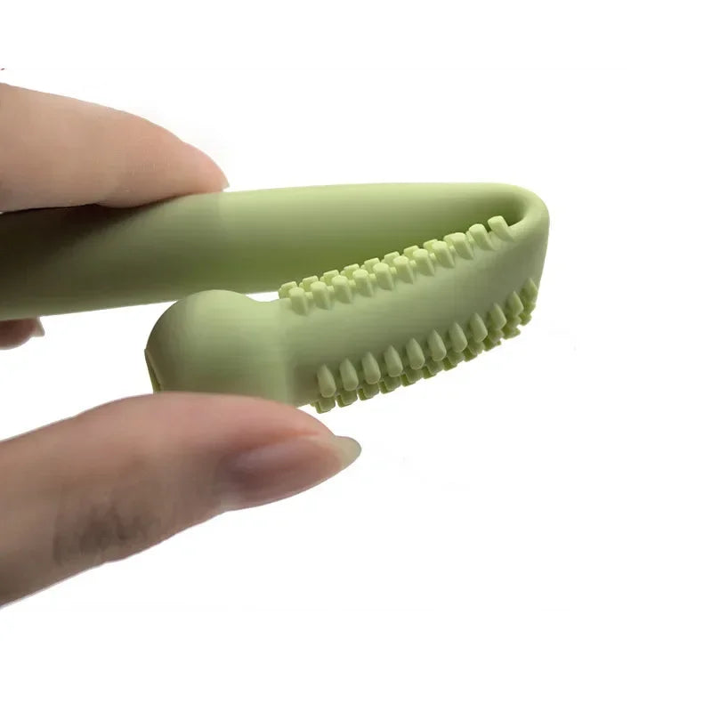 Jouet de dentition à mâcher en silicone pour bébé, paille molaire sûre, TeWindsor, jouet de sécurité pour bébé, poignée en silicone