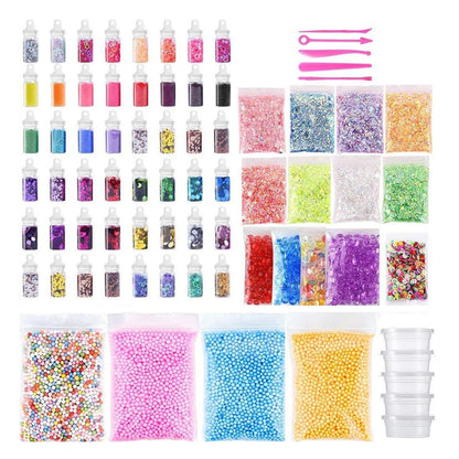 Kit de jouets slime en polymère non collant pour enfants, faveurs de fête, cadeau souligné, instituts de jeu, argile molle, bricolage, apprentissage, cuisine, filles, enfants