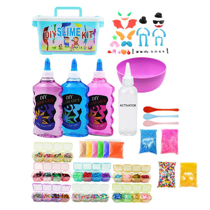 Kit de jouets slime en polymère non collant pour enfants, faveurs de fête, cadeau souligné, instituts de jeu, argile molle, bricolage, apprentissage, cuisine, filles, enfants