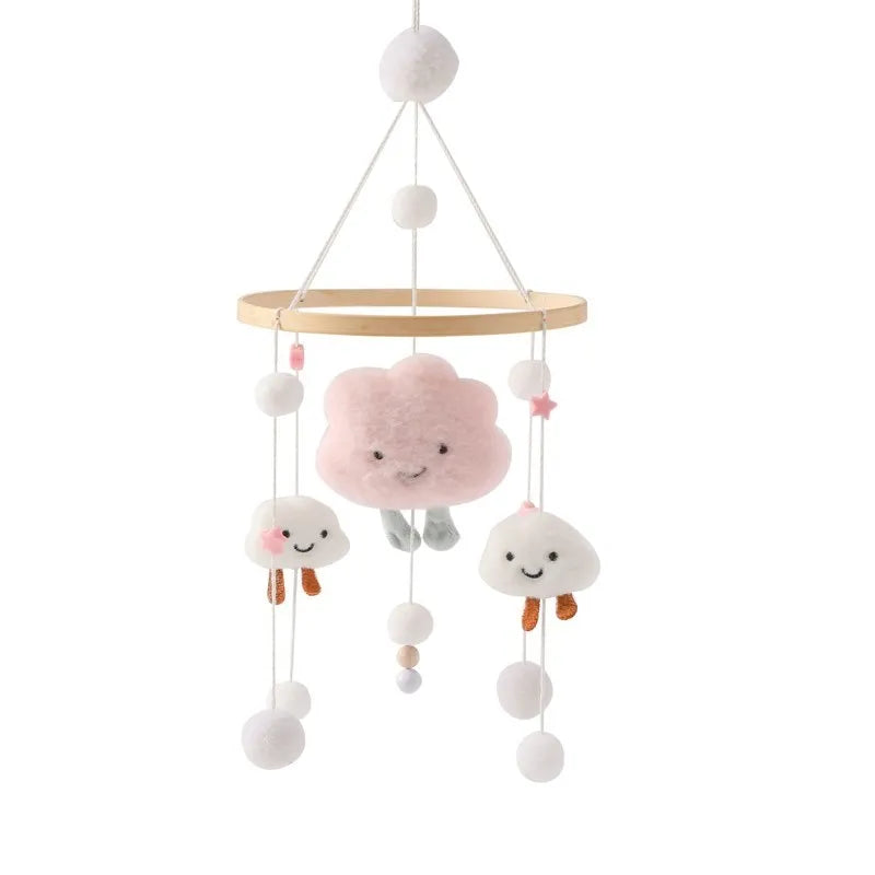 Hochet Mobile en Bois pour Bébé de 0 à 12 Mois, Boîte à Musique pour Nouveau-né, Cloche de Lit, Support, Jouets pour Garçons