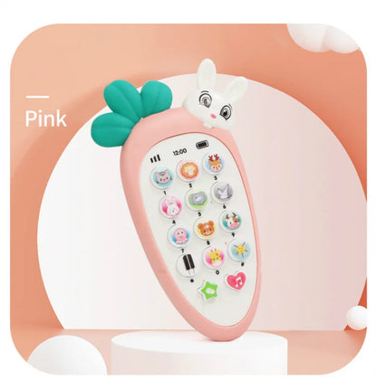 Jouets de téléphone de radis Montessori pour bébé, son de musique, TeWindsor, jouets de puzzle électronique pour enfants, histoire d'apprentissage