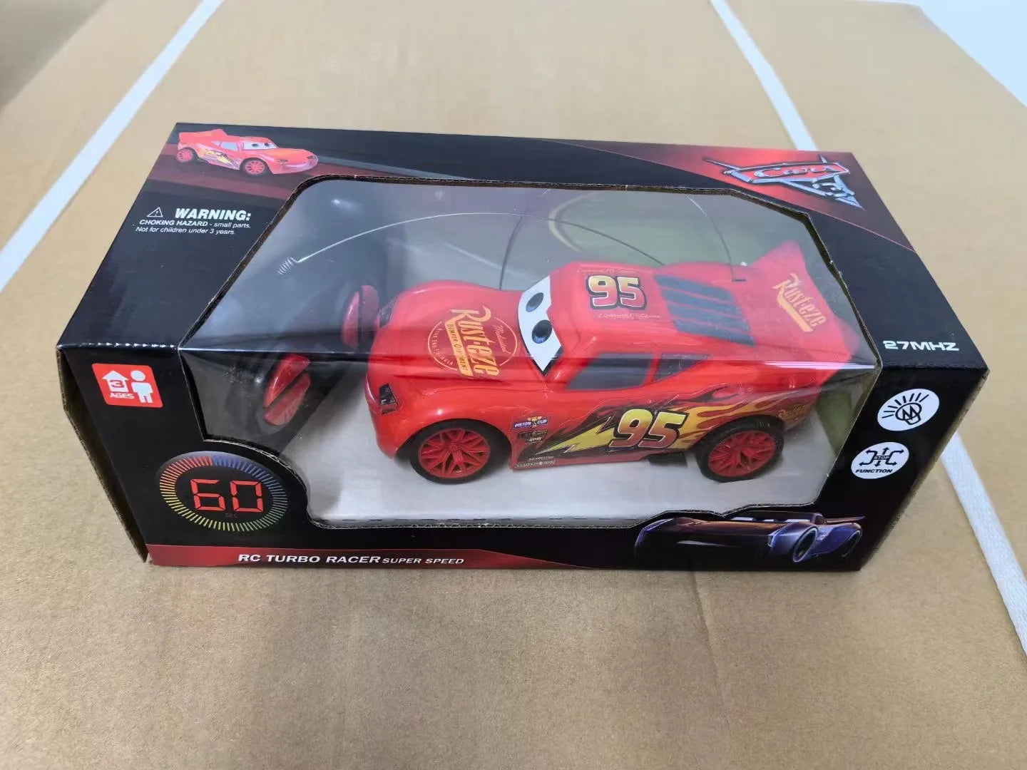 Voiture télécommandée électrique Pixar 3 pour enfants, voiture jouet 1:24, simulation à quatre voies, modèle de voiture de course, cadeau pour garçon, nouveau