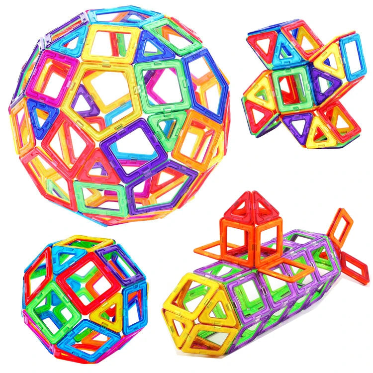 Blocs de Construction magnétiques de grande et Mini taille, jouets de bricolage pour enfants, ensemble de Construction de styliste, cadeaux pour enfants