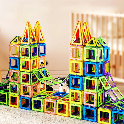 Blocs de Construction magnétiques de grande et Mini taille, jouets de bricolage pour enfants, ensemble de Construction de styliste, cadeaux pour enfants