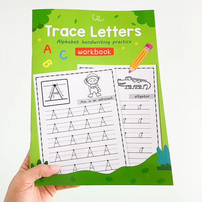 Lettres de l'alphabet A-Z éducation précoce, classeur d'écriture, exercice d'écriture manuscrite, feuilles de travail pratiques, lettres de traçage, Montessori