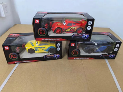 Voiture télécommandée électrique Pixar 3 pour enfants, voiture jouet 1:24, simulation à quatre voies, modèle de voiture de course, cadeau pour garçon, nouveau