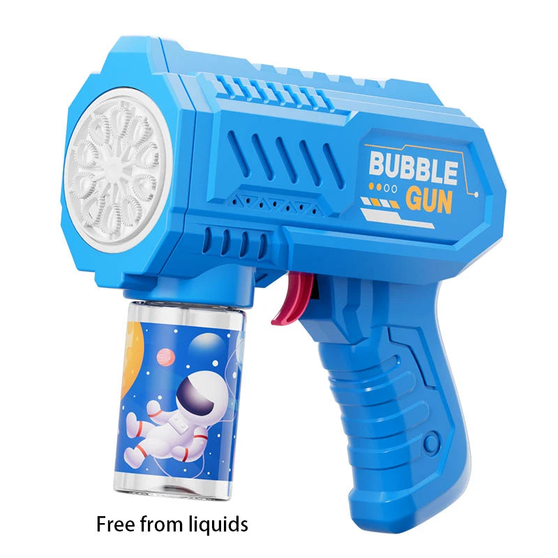 Astronome-Pistolet à bulles électrique pour enfants, moteurs de jouets pour enfants, souffleur automatique Regina avec lumière, jeux de fête en plein air d'été, cadeau pour enfants