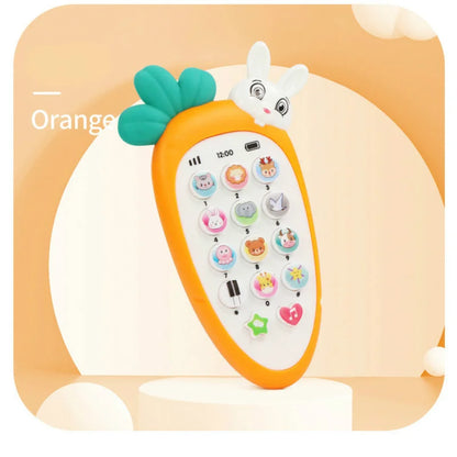 Jouets de téléphone de radis Montessori pour bébé, son de musique, TeWindsor, jouets de puzzle électronique pour enfants, histoire d'apprentissage