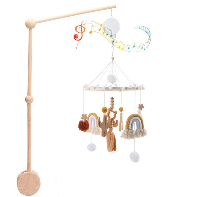 Cloche de lit en bois pour bébé de 0 à 12 mois, hochet, boîte à musique pour nouveau-né, jouets pour garçon