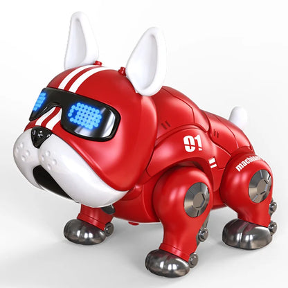 Chien robot électrique pour garçons et filles, animal de compagnie virtuel intelligent pour enfants, robot tactile, marche avec phtalcapteur, coupe violente