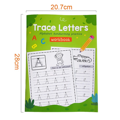 Lettres de l'alphabet A-Z éducation précoce, classeur d'écriture, exercice d'écriture manuscrite, feuilles de travail pratiques, lettres de traçage, Montessori