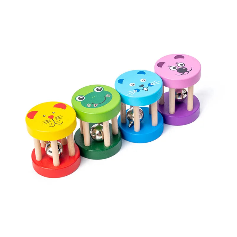 Jouets musicaux en bois Montessori pour enfants, hochets pour bébés, jouets musicaux amusants, cadeau pour garçons et filles