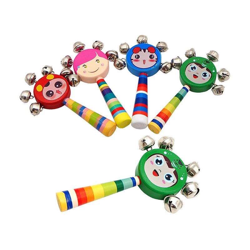 Jouets musicaux en bois Montessori pour enfants, hochets pour bébés, jouets musicaux amusants, cadeau pour garçons et filles