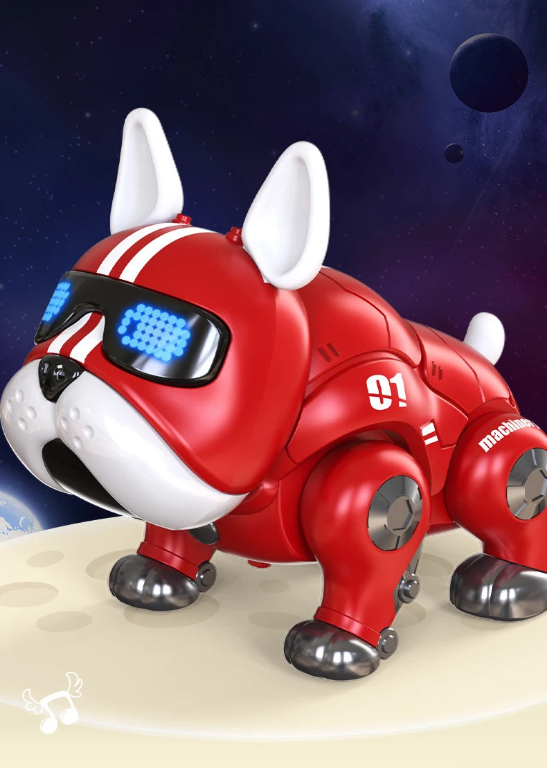 Chien robot électrique pour garçons et filles, animal de compagnie virtuel intelligent pour enfants, robot tactile, marche avec phtalcapteur, coupe violente