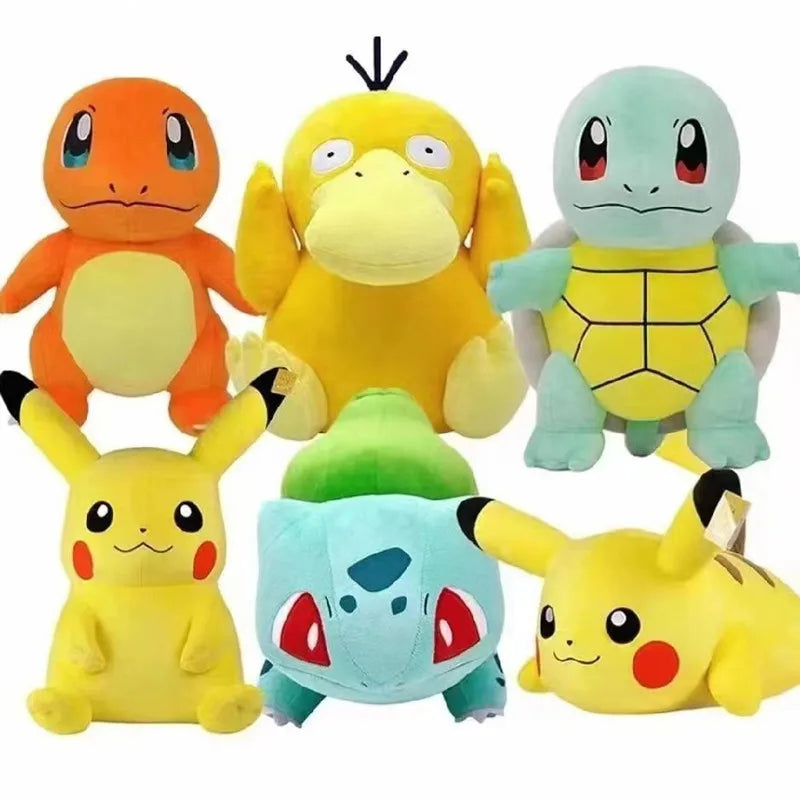 Jouets en peluche Pokemon pour enfants, Pikachu, Raichu, Jenny Turtle, Anime Butter, Kawaii, Anniversaire, Cadeau de Noël, 20cm