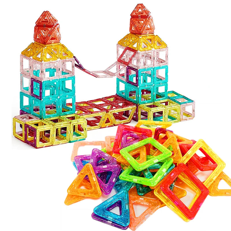 Blocs de Construction magnétiques de grande et Mini taille, jouets de bricolage pour enfants, ensemble de Construction de styliste, cadeaux pour enfants