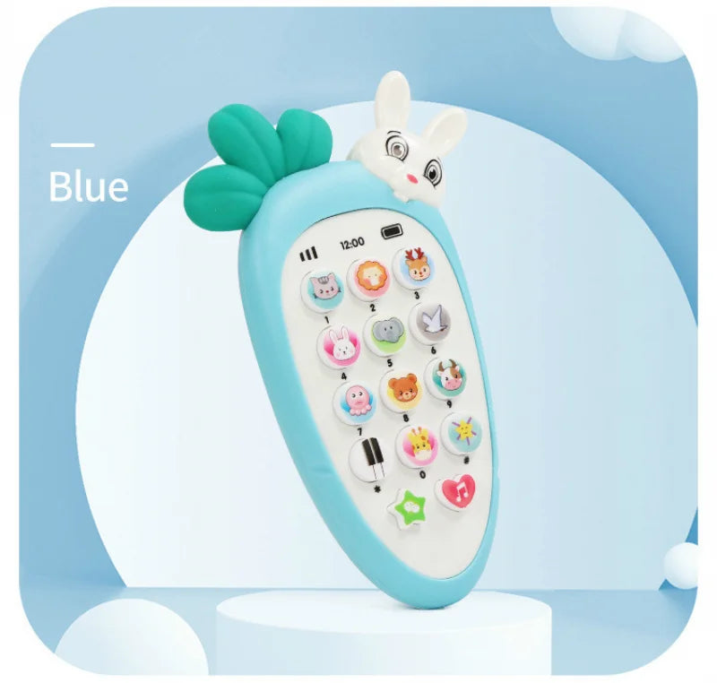 Jouets de téléphone de radis Montessori pour bébé, son de musique, TeWindsor, jouets de puzzle électronique pour enfants, histoire d'apprentissage